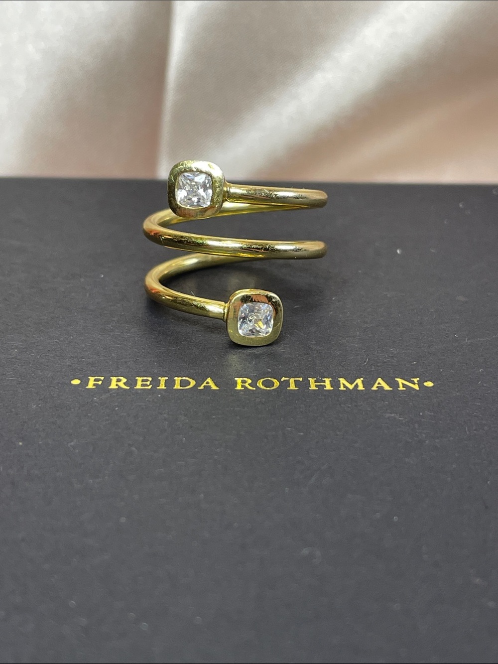 Freida Rothman VAULT Sterling Silver Stacker Ring Size 9 - NWT $99 MSRP